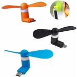 Fei yu - ventilateur 2 feuilles portables, tlphone portable, mini ventilateur, adapt pour smartphones ...