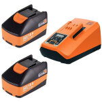 Fein - pack 2 batteries 18v 6, 0ah + 1 chargeur rapide alg 80 bc