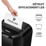 Fellowes powershred lx50 destructeur papier noir s�curis�