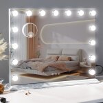 Fenchilin - miroir de maquillage led avec lampe hollywood miroir de maquillage intelligent contr�le tactile ...