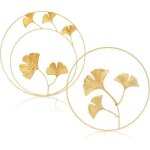 Fer mural sculptures, 2pi�ces d�coration murale en m�tal fer ornements mural d�coration murale en �rable ...