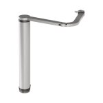 Ferme - portail gris motoris venus avec bras articul, pour portail battant jusqu' 1. 4m locinox