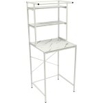 Fermoirper Étagère de rangement pour machine à laver, 3 tier etagère de salle de bain laveuse - sécheuse ... Fermoirper Étagère de rangement pour machine à laver, 3 tier etagère de salle de bain laveuse - sécheuse ...