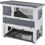 Ferplast - grand lodge plus clapier  lapin en rsine thermoplastique  deux tages. variante 120 - misure: ...