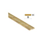 Ferramenta1. com - lame de sol 2, 7x12x240 cm en bois impre'gne' avec deux cote's raye's