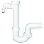 Ferrari srl - siphon dn40x6 / 4' avec joint � rotule et raccord pour disconnecteur