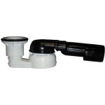 Ferrari srl - siphon pour receveur de douche dn40 / 50x6 / 4', sortie horizontale avec joint � rotule, ...
