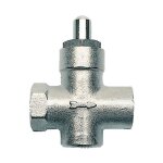 Support de manomtre  gaz  bouton - poussoir robinet 1 / 2 'ff