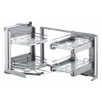 Ferrure d'angle smart corner extractible - décor corbeille : fil chromé - matériau : acier - sens : droite ... Ferrure d'angle smart corner extractible - décor corbeille : fil chromé - matériau : acier - sens : droite ...