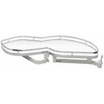 Kesseb�hmer - ferrure lemans ii porte de 450 - amortisseur : sans - d�cor : blanc / chrom� - sens : droit ...