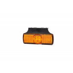 Feux de gabarit led orange sur equerre + connectique qs075 - 12 / 24v