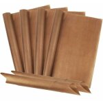 Feuille de cuisson permanente (lot de 6, 40 x 60 cm) papier de cuisson de qualit� sup�rieure en fibre ...