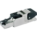 Fiche rj45 mle cat 6a blind telegrtner 100023039 rj45 mle, droit mtal 1 pc(s)