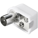 Fiche tv coaxiale master m�le 9. 5 mm blanc 00593