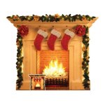 Star cutouts - figurine en carton cheminée et décoration de noël - haut 101 cm Star cutouts - figurine en carton cheminée et décoration de noël - haut 101 cm