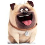 Star cutouts - figurine en carton le chien carlin mel comme des b�tes hauteur 91 cm