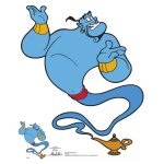 Figurine en carton genie d'aladdin disney hauteur 88 cm Figurine en carton genie d'aladdin disney hauteur 88 cm