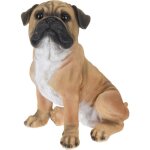 Figurine de jardin doberman chien, hauteur 27 cm, en pierre artificielle