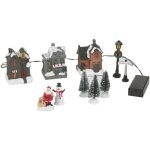 Figurines lumineuses pour village de nol