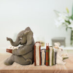 Figurines r�sine �l�phant et lapin, serre - livres d�coratifs pour maison