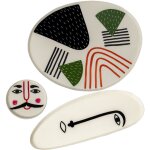 Fijalo - lot de 3 plateaux maills face 33x27x1 + 26x10x1 + 10x1 cm