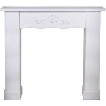 Fijalo - fa�ade de chemin�e bois blanc 110x24x100 cm, sapin + dm
