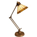 Fijalo - lampe de table mobile tiffany pour bureau ou bureau