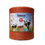 Fil de cloture electrique 2000 mt - 2, 2 mm� gemi elettronica - moutons, porcs, bovins, poulets et petits ...