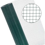 Estexo - fil de fer pour volire 4 angles 1x10 m cage 16x16 mm grillage pour clture vert