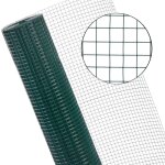 Estexo - fil de fer pour volire 4 angles 1x10 m cage 19x19 mm grillage pour clture vert