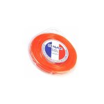 Fil nylon 2, 4 mm x 15 m. carré. orange. blister. fil débroussailleuse Fil nylon 2, 4 mm x 15 m. carré. orange. blister. fil débroussailleuse