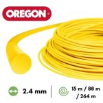 Fil nylon rond oregon débroussailleuse 2, 4 mm 15 mètres Fil nylon rond oregon débroussailleuse 2, 4 mm 15 mètres