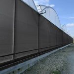 Filet brise - vent - ombrage noir - 165 gr / m� - long 13 m, larg 6 m