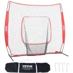 Vevor filet deentrainement de baseball softball 213, 4 x 210 cm, filet pour frapper, attraper, lancer, ...