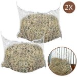 Filet  foin 2 pcs carr 1. 2 x 0. 9 m 100 % pp mangeoires & abreuvoirs pour btail 30 x 30 mm - tolletour ...