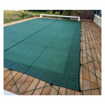 Oviala ? filet de protection piscine 8 x 16 m ? pehd anti - uv ? maillage renforc� ? r�duit nettoyage ...
