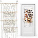 Filet de rangement pour jouets � 4 �tages - rangement pour animaux en peluche - peu encombrant - rangement ...