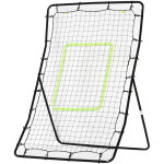 Filet de rebond de football 90l x 80l x 140h cm cible et sardines de fixation fournies noir vert