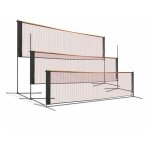Filet sur pied multisport, mobile, 3 hauteurs 75 / 125 / 150cm tennis, soccer tennis, badminton, volley ...