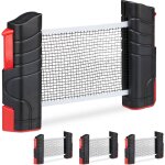 Relaxdays - filet tennis de table, lot de 4, ping pong, extensible, largeur de 176 cm, pinces jusqu'à ... Relaxdays - filet tennis de table, lot de 4, ping pong, extensible, largeur de 176 cm, pinces jusqu'à ...