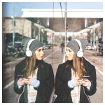 Film adhsif effet miroir sans tain 100 x 90