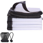 Film anti - pluie pour plantes de jardin transparent (2x3m avec 10 boules)