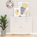 Films autoadh�sifs pour meubles 2 pcs bois blanc 500x90 cm pvc
