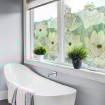 Ambiance - sticker - film fenêtre anti regard occultant - fleurs de lotus effet doré - stickers pour ... Ambiance - sticker - film fenêtre anti regard occultant - fleurs de lotus effet doré - stickers pour ...
