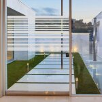 Nc - film fen�tre anti regard occultant - lignes horizontales - stickers autocollant brise - vue pour ...