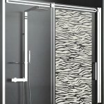 Film fen�tre anti regard occultant - motif peau de tigre - stickers autocollant brise - vue pour vitre ...