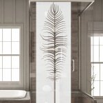 Ambiance - sticker - film fen�tre anti regard occultant - plume - stickers autocollant brise - vue pour ...