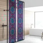 Ambiance - sticker - film fenêtre anti regard occultant - vitrail mauve - stickers pour vitres & porte ... Ambiance - sticker - film fenêtre anti regard occultant - vitrail mauve - stickers pour vitres & porte ...