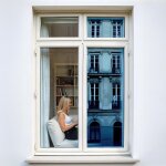 Film miroir sans tain pour grand vitrage vis - � - vis proche - bleu - 75 cm x 0. 5 m - en rouleau - ...