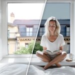 Film solaire anti chaleur pour double vitrage meilleure performance - gris fum� - 152 cm x 0. 5 m - en ...